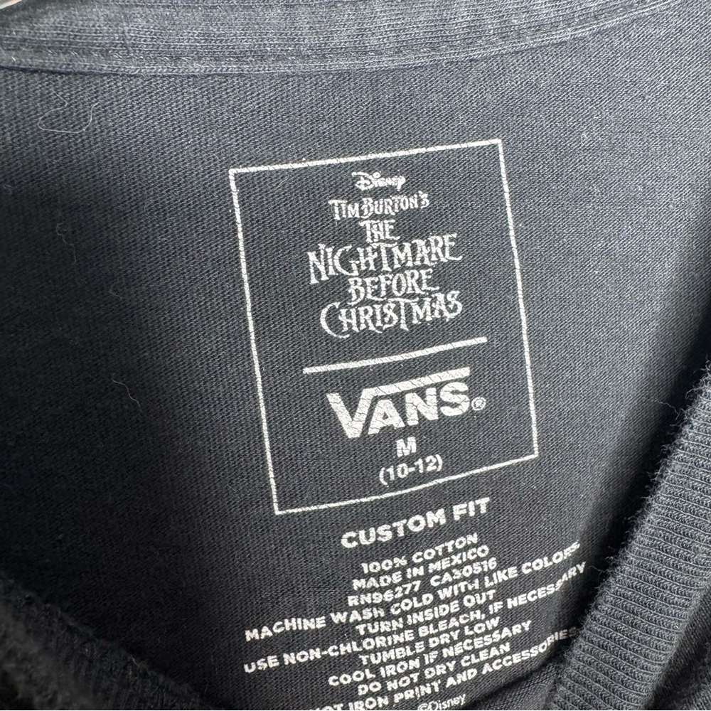 Vans Nightmare Before Christmas Oogie Boogie Glow Long Sleeve Tshirt Boys M - Picture 3 of 6
